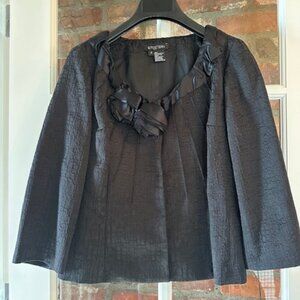 ETCETERA NWT Black Satin Jacket Size 6